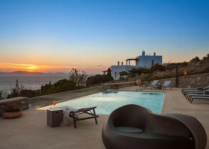 Newly Built Spectacular Sunset At St. John, Mykonos Villa *