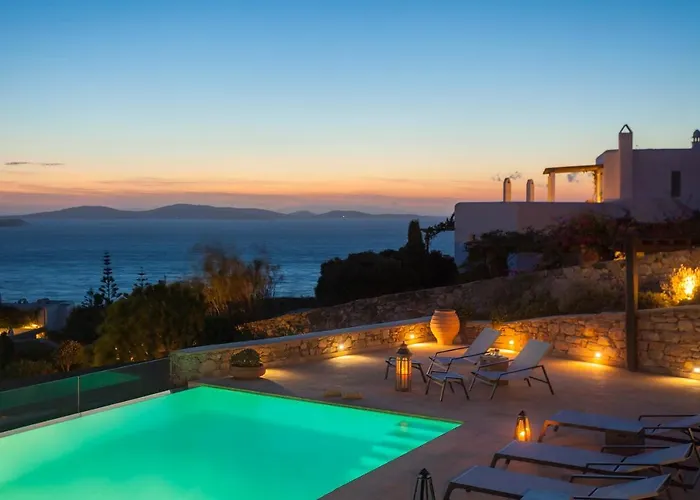 Newly Built Spectacular Sunset At St. John, Mykonos Вилла *