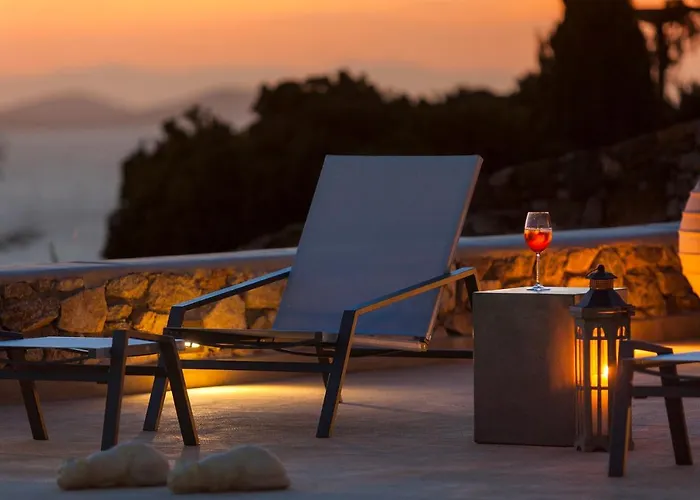 Newly Built Spectacular Sunset At St. John, Mykonos Вилла Agios Ioannis Diakoftis