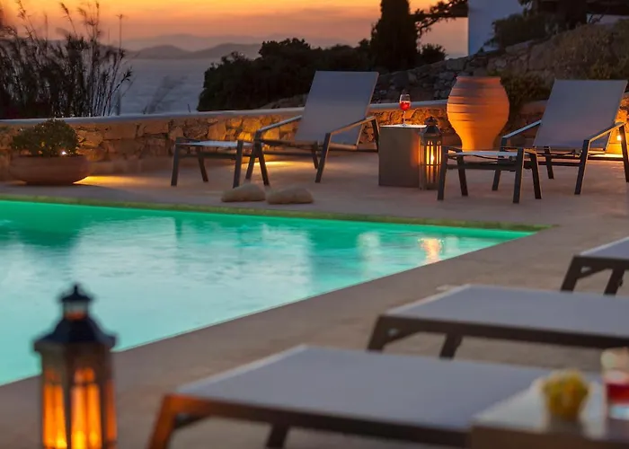 Вилла Newly Built Spectacular Sunset At St. John, Mykonos *