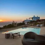 Newly Built Spectacular Sunset At St. John, Mykonos 빌라 *
