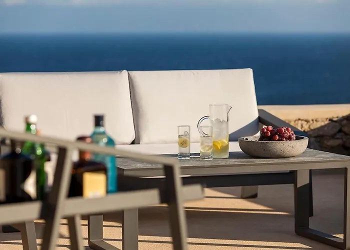 Newly Built Spectacular Sunset At St. John, Mykonos Villa Agios Ioannis Diakoftis