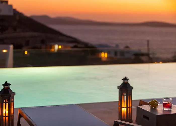 Newly Built Spectacular Sunset At St. John, Mykonos Agios Ioannis Diakoftis