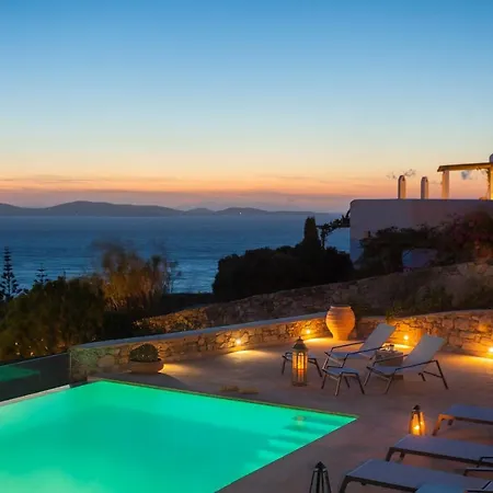 Newly Built Spectacular Sunset At St. John, Mykonos 빌라 *