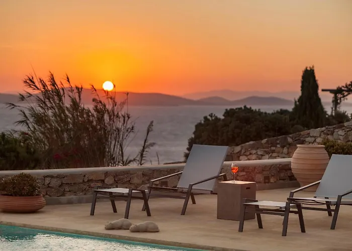 Villa Newly Built Spectacular Sunset At St. John, Mykonos Agios Ioannis Diakoftis